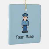 Douanenaam Politieambtenaar Keramisch Ornament (Rechts)