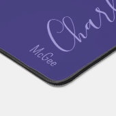 Douanenaam Professionele Titel Modern Paars Bureaumat (Hoek)