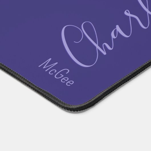 Douanenaam Professionele Titel Modern Paars Bureaumat (Hoek)