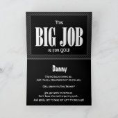 Douanenaam RING BEARER Invitation FUNNY D521 (Binnen)