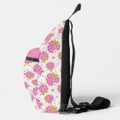 Douanenaam Roze Aardbeien Patroon Sling Bag (Rechts)