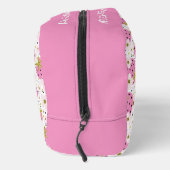 Douanenaam Roze Aardbeien Patroon Toilettasje (Rechts)