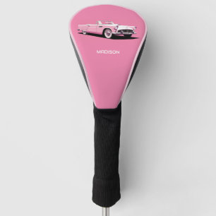 Douanenaam Roze Klassieke Auto Golfheadcover
