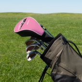 Douanenaam Roze Klassieke Auto Golfheadcover (Insitu)