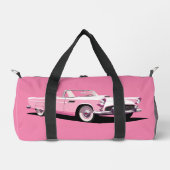 Douanenaam Roze Klassieke Auto Plunjezak (Voorkant)
