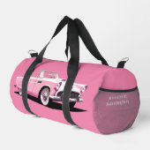 Douanenaam Roze Klassieke Auto Plunjezak (Rechterhoek)