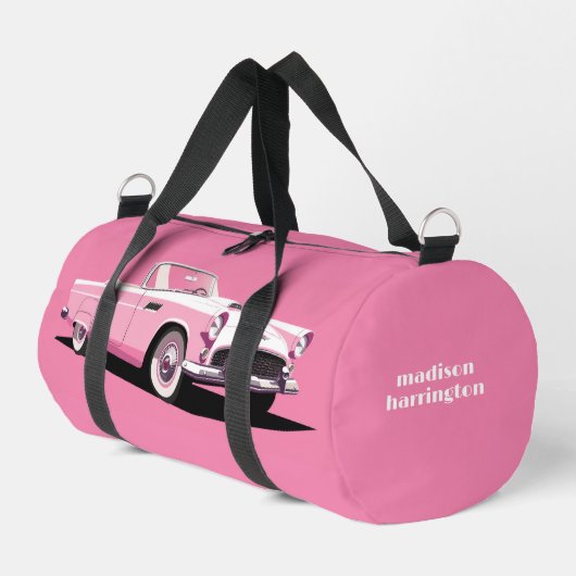 Douanenaam Roze Klassieke Auto Plunjezak (Linkerhoek)