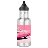 Douanenaam Roze Klassieke Auto Waterfles (Rechts)