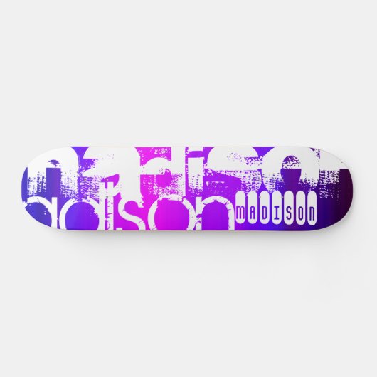 Douanenaam; Roze, Violet Blauw, Magenta, paarse Skateboard (Horizontaal)