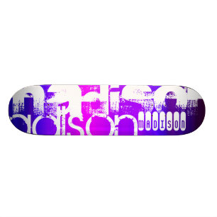 Douanenaam; Roze, Violet Blauw, Magenta, paarse Skateboard