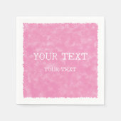 Douanenaam Roze Waterverf Servet (Voorkant)