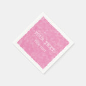 Douanenaam Roze Waterverf Servet (Hoek)