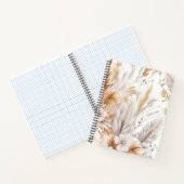 Douanenaam Rustieke Moderne Boheemse Wildbloemen Notitieboek (Binnen)