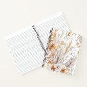 Douanenaam Rustieke Moderne Boheemse Wildbloemen Notitieboek (Binnen)