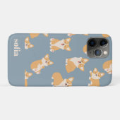 Douanenaam Schattige Corgi-Patroon voor Hondenlief Case-Mate iPhone Case (Achterkant (horizontaal))