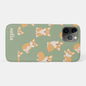 Douanenaam Schattige Corgi-Patroon voor Hondenlief Case-Mate iPhone Case (Achterkant (horizontaal))