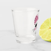 Douanenaam Schattige Kattengezicht Shot Glas (Links)