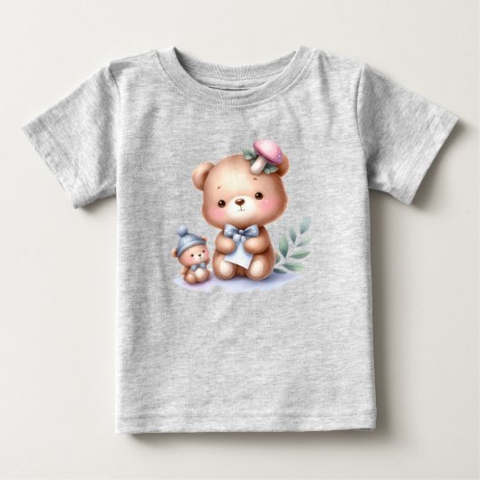 Douanenaam Schattige Teddy Bear Animal Art (Voorkant)
