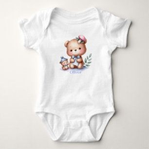 Douanenaam Schattige Teddy Bear Animal Art Romper