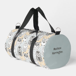 Douanenaam Schattige Uil Pattern Plunjezak
