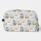 Douanenaam Schattige Uil Pattern Toilettasje (Voorkant)