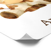 Douanenaam Schattigee Kinderkamer Decor Boerderij  Poster (Hoek)