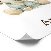 Douanenaam Schattigee Kwekerij Decor Speelgoed Die Poster (Hoek)