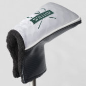 Douanenaam Smaragd Groene Clubs en Bal Golfheadcover (3/4 voorkant)