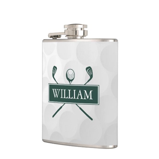 Douanenaam Smaragd Groene Clubs en Bal Heupfles (Links)