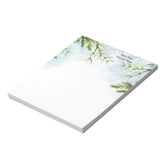 Douanenaam Sparren Bos Buiten Notitieblok (Linkerzijde)