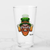 Douanenaam St. Patrick's Day pint glass Glas (Achterkant)