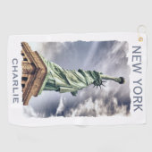 Douanenaam Statue of Liberty golf towel Golfhanddoek (Horizontaal)