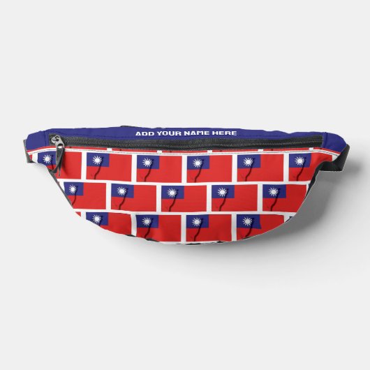 Douanenaam TAIWANESE VLAG VAN TAIWAN Fanny Pack Heuptasje (Liggend)