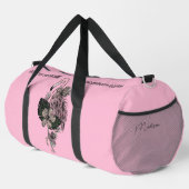 Douanenaam, Tekst & Kleur Roze Flamingo Plunjezak (Rechterhoek)