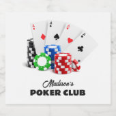 Douanenaam & Tekstpook/Casino Bier Etiket (Enkel label)