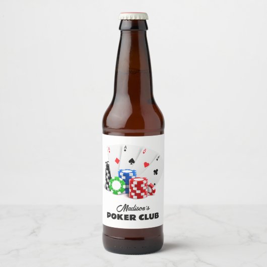 Douanenaam & Tekstpook/Casino Bier Etiket (Voorkant)