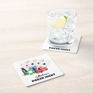 Douanenaam & Tekstpook/Casino Kartonnen Onderzetters