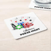 Douanenaam & Tekstpook/Casino Kartonnen Onderzetters (Schuin)