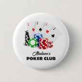 Douanenaam & Tekstpook/Casino Ronde Button 5,7 Cm (Voorkant)