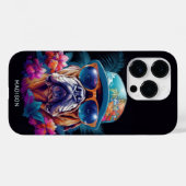 Douanenaam Tropische Vakantie Hond Case-Mate iPhone Case (Achterkant (horizontaal))