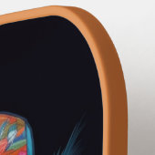 Douanenaam Tropische Vakantie Hond Pickleball Paddle (Links Detail)