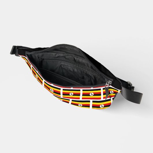 Douanenaam UGANDESE VLAG VAN UGANDA Fanny Pack Heuptasje (Open)