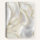 Douanenaam Unieke Moeder van Parel Textuur Notitieboek (Voorkant)