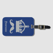 Douanenaam van koning der Mustaches Bagagelabel (Voorkant (horizontaal))
