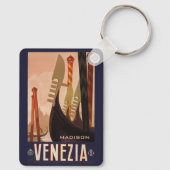 Douanenaam Venezia (Venetië) - Vintage Travel Sleutelhanger (Achterkant)