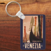 Douanenaam Venezia (Venetië) - Vintage Travel Sleutelhanger (Voorkant)