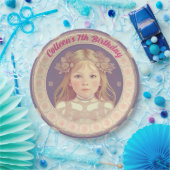 Douanenaam & Verjaardags Ronde Document Borden Papieren Bordje (Feest)