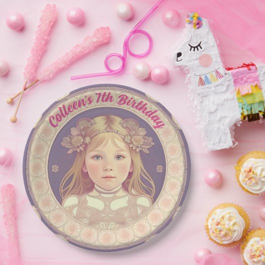 Douanenaam & Verjaardags Ronde Document Borden Papieren Bordje (Feest)