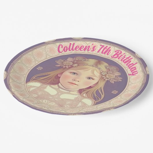 Douanenaam & Verjaardags Ronde Document Borden Papieren Bordje (Gekanteld)