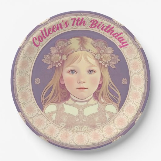 Douanenaam & Verjaardags Ronde Document Borden Papieren Bordje (Voorkant)